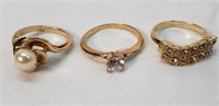 3- Gold Color Rings