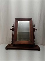 Antique Victorian Era Dresser Top Swing Mirror