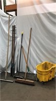 Yard Tools & Commercial Mop Bucket