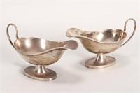 Pair of George V Sterling Silver Sauce Boats,