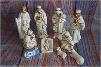 Porcelain Baby Jesus Nativity Set 10 Pieces