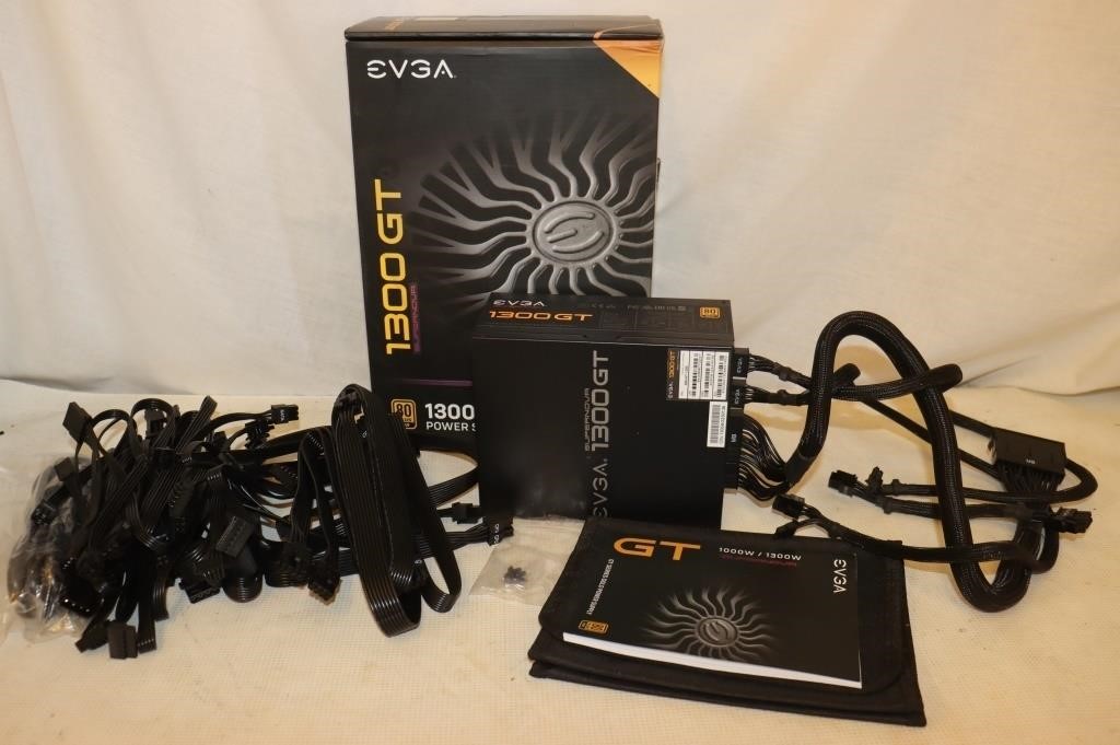 EVGA 1300GT Switching Power Supply w/ Cables and