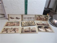 9 Antique Stereoscope Cards