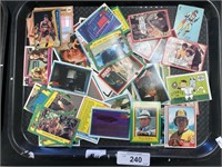Vintage knight rider, baseball, basketball cards.