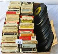 8-track tapes & 45rpm records