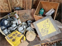 BSA canteens and mess kits Plus camping pots