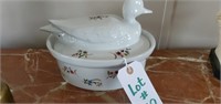 Cordon Bleu duck covered dish approx 9 in long
