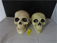 Pair of skulls, w/tags