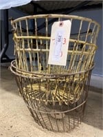 (3) Wire Form Egg Baskets