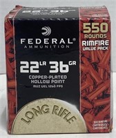 (OO) Federal Ammunition 22LR Rimfire Cartridges,
