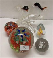 GLASS ART - BIRDS / PAPERWEIGHTS