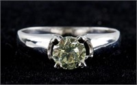 0.74ct 10K White Gold Diamond Ring