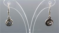 Silver Cubic Zirconia Earrings RV $160
