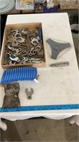 Air hose, various crow wrenches, metric thread