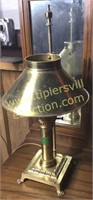 Oriental express brass footed lamp 20in