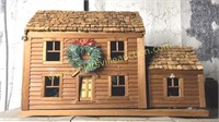 Hand crafted doll cabin 25x17in
