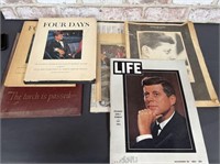 BOX LOT: VINTAGE ITEMS RELATED TO JOHN F KENNEDY