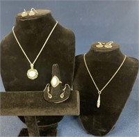 (2) Costume Jewelry necklaces with matching