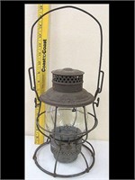 P RR MARKED FRAME AND GLOBE RAILROAD LANTERN