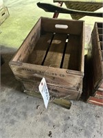 (3) wooden pop crates