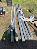 PVC pipe 7-4"x20' pieces, 5 elbows