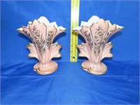Pair of Antique Handpainted Vases