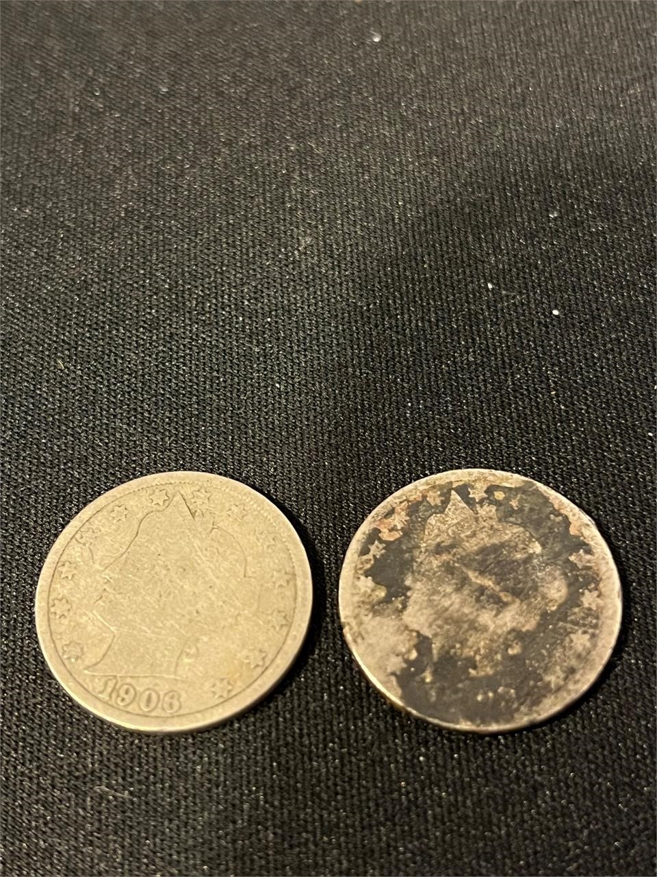 1903 and 1906 Liberty Head Nickels