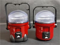 2 Ozark Trail Handheld Red Black Camping Lanterns