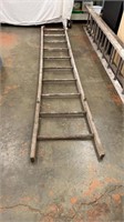 Vintage 10 Foot Wooden Ladder