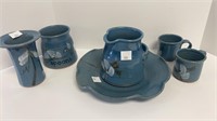 Blue stoneware collection