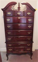 QUEEN ANNE STYLE - MAHOGANY HIGH BOY CHEST
