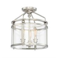 Quoizel Norfolk 3-light 11.87-in Brushed Nickel