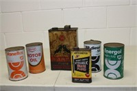 Assortment Vintage Oil Cans