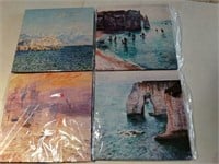 MSRP $30 4 Pack Canvas Art