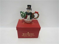 Waterford Jolly Plaid Snowman Tea Pot