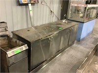 Stainless Steel Work Cabinet w/ Small Sink