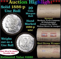 ***Auction Highlight*** Full solid date 1886-p Unc