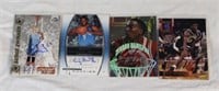 (4) AUTHENTIC AUTOGRAPHED BASKETBALL CARDS
