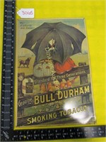 Genuine Bull Durham Smoking Tobacco Sign