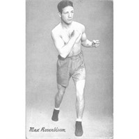 1935 Max Rosenbloom Boxing Exhibit Card