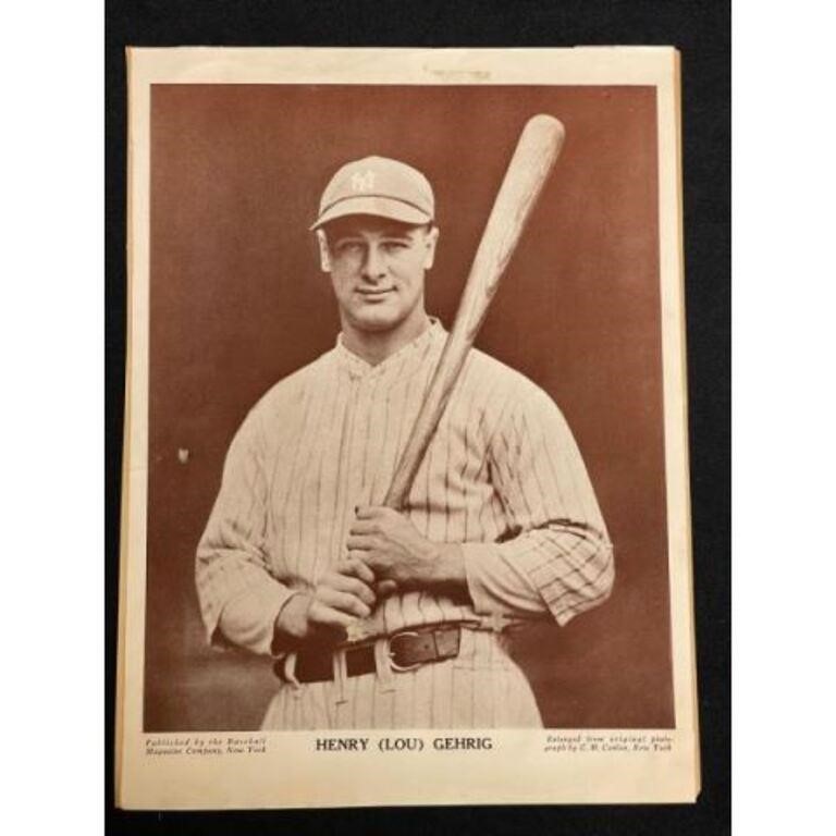 1926 Baseball Magazine Lou Gehrig  Premium