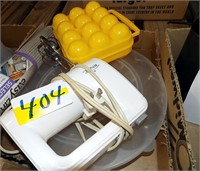 HAND MIXER AND  EGG STORAGE CONTAINER
