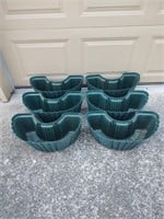 Curved Plastic Planters