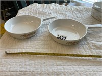 2- Corning ware Le Persia dishes with handled