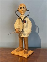 Italian Romer Wooden Doctor Carved Figurine