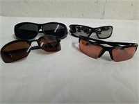 Four pairs of sunglasses