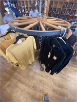 Wagon Wheel Clothing Rack