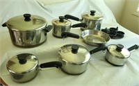 Stainless / Copper Pots & Pan Set