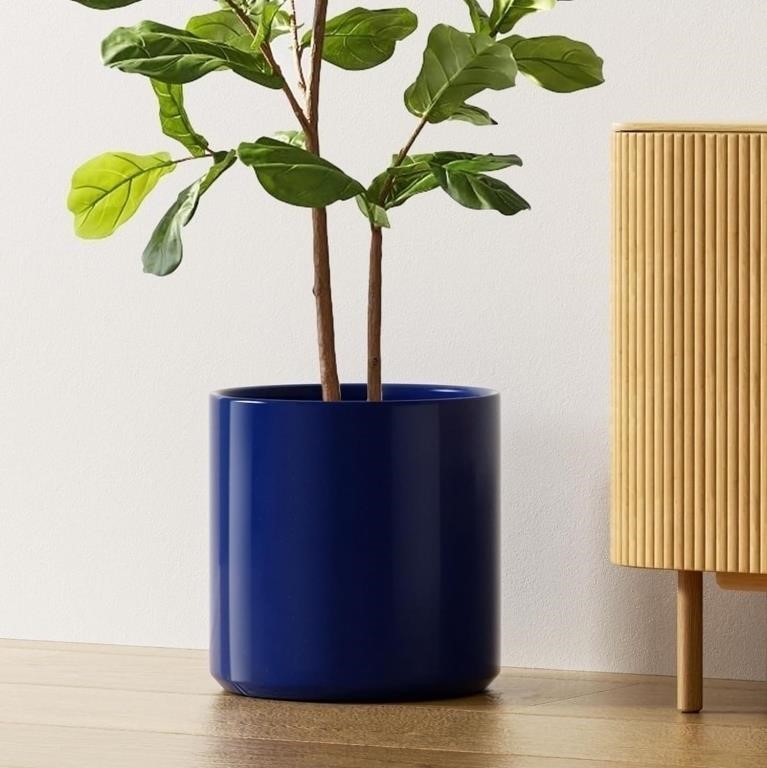 B3100  LE TAUCI 12 Ceramic Plant Pot in Sapphire