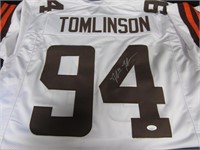 BROWNS DALVIN TOMLINSON SIGNED JERSEY JSA